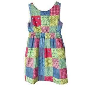 Vineyard Vines Multicolor Patchwork Kids Dress